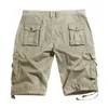 Shorts masculinos masculino plus size praia casual 5 quartos de calça multifolagem carga solta estilo europeu estilo externo