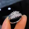 2021 Unique Lab Moissanite Promise Ring 925 Sterling Silver Engagement Wedding Band Rings for Women Bridal Finer Jewelry 244e