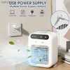 Ventiladores elétricos ventilador portátil ar condicionado mini fã de ar condicionado USB de ar condicionado 500 ml ventilador elétrico de tanque de água com umidificador adequado para bedroomswx