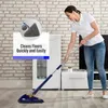 UNTIOR Telescopic Triangle Mop 360° Rotatable Spin Cleaning Mop Squeeze Wet and Dry Use Water Absorption Home Floor Tools 240429