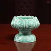 Titulares de velas Cerâmica Vintage Home Buddha Lamp Ornamentos