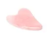 Rose Quartz Jade Guasha Board Pink Natural Stone Scrapera