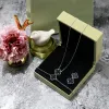 Modeontwerper enkele bloem agaat goud klaver ketting armband oorbellen set 4/4 dames designer sieraden