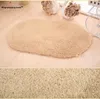 Carpets 1PC Plush Carpet Absorbent Soft Door Mats Outdoor Floor Rugs For Bedroom Oval Anti-slip Baths Toilet OU 107