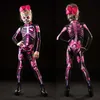 Vrouwen Halloween eng skelet bodysuit print carnaval jumpsuit kostuum