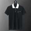 Летние рубашки бренд одежда хлопка с коротким рукавом бизнес -дизайнеры топ -футболка повседневная полосатая дышащая одежда