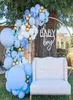 Ballons bleus Garland Kit Baloon Arch Balloon Baby Shower décorations garçon ou fille bébé baptême décorations de fête d'anniversaire enfants 2204228806