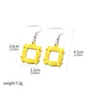 Dangle Earrings TV Show Friends Yellow Po Frame Drop For Women Jewelry Accessories