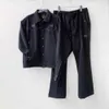 Men's Pants Needles track butterfly niche trendy brand American sports casual simple straight leg loose micro horn pants