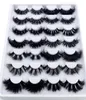 False Eyelashes 14 Pairs Fluffy Lashes 25mm 3D Mink Long Thick Natural Whole Vendors Makeup2044017