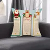 Campa de travesseiro com zíper escondido impressão lateral de Natal pela fronha com tema para dormitório