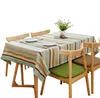 Couvre-cares à rayures à rayures modernes rectangur table de salle à manger en tissu à l'huile Tafelkleed Decor Homel Mantel Mesa Tapte331F8650068