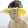 Dusch Caps Baby Shower Soft Cap med justerbar schamponkapital Lämplig för barnskydd Safe Childrens Shampoo Dusch Protection Hoodl2404