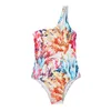 Swimons de maillots de bain pour femmes Sexe à bikini à une épaule Set Coral Maillots de bain Coral Tankinis Hollowed 1 morceau de maillot de bain
