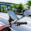 Ulepszony uchwyt na telefon motocyklowy 15W bezprzewodowa ładowarka USB QC3.0 Szybkie ładowanie roweru stojak na smartfon 360 Wsparcie telefonu komórkowego 240430