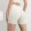 Shorts de yoga de fitness pantalons sportifs fesses pêche à la taille hanche haute taie