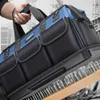 Tool Bag Large Electrician Tool Bag Organizer Heavy Duty Tool Pouch Bag Waterproof Anti-Fall Storage Bag with Multi Pockets Pochete