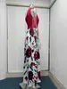 Urban sexy jurken schuine schouder lange rok temperament plabine sexy hoge taille spleetjurk voor dames kleding d240427