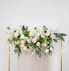 Fleurs décoratives Couronnes 50100cm DIY DIY MARIAGE DES MAURS MURS FOURNISSEMENTS SILK ROSE Hortensia Decor Artificial Row Iron A5815917