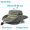Szerokie brzegowe czapki wiadra łowić wędkarstwo wędrówki słoneczne hat damskie boonie kapelusz szeroki brązowy wiadra kapelusz na świeżym powietrzu Summer C Bawełny wiadra J240429