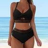 Bikini noir de maillots de bain pour femmes