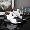 Scarpe casual autentiche sneaker bianche nere da piede per lo struzzo esotico vera vera in pelle vera elaborate da esterno