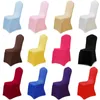 12 couleurs épaississent la chaise extensible en spandex couvre la décoration de banquet de fête de mariage universel 240429