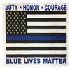 3x5ft 90x150cm Thin Blue Line Flag Duty Honor Courage Lives Live Matter Direct Factory Whole5917642