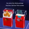 Przezroczysta lżejsza obudowa papierosów Niestandardowe pudełko Elektroniczne zapalniczka 20pcs Case