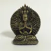 Dekorative Figuren Chinesische Fengshui Tausend-Hand-Guan Yin Buddha Statue Harz schnitzen Kwan-Skulptur Home Dekoration