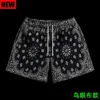 Cashew Flower Mönster Casual Shorts Summer Quick Dry Breattable Mens som kör basket Sport American Shorts 240430