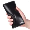 Portafogli uomini portafoglio maschio tasca alla moda slim long per buste per telefono cellulare borsetta mini card