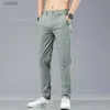 Мужские джинсы летние растяжки тонкие брюки для мужчин Бизнес твердый цвет стройный прямой повседневная формальная рабочая брюки мужчина 28-38WX