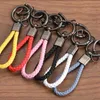 Keychains Lanyards Luxury Geatic Le cuir lonyard corde automatique Keychain Unisexe Couleur de boucle en chevaux Horseshoe Car clés du porte-anne