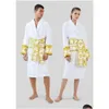 Heren regenjassen 8 kleuren 100% katoenen topkwaliteit vrouwen heren badjas