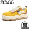 Sıradan Ayakkabı Oeing Yürüyüş spor ayakkabıları Erkekler için İlkbahar/Sonbahar Sarı Yuvarlak Toe Tuval Üst Sevgili Boyut 36-44