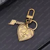 Liebhaber Herzdesigner Keychain für Frauen Luxus Männer Designer Keyring Fashion Paar Llaveros Gold Key Chain Bag Charme