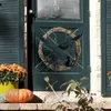 Decoratieve bloemen Halloween -krans voor voordeur verlichte spookachtig feest slingershanger hanger muur indoor outdoor home po rekwisieten horror