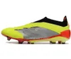 Elite Laceless Football Boots Generowanie energii słonecznej Predstrike FG Soccer Buty specjalne Edycja 30. rocznica Kingcaps Dhgate Athletic Buty 2024