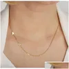 Anhänger Halsketten Custom Sideways Anfangsbuchstaben Personalisierte Edelstahl Goldfarbe Halskette Frauen Schmuck Jubiläum Geschenk Drop Dhuhk