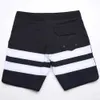 Men's Swimwear NEW Stretch Bermuda Mens Black Beachshorts Surfwear Quick-Dry Trunks Waterproof Spandex Surfing Pants Swim Board Shorts E567 Q240429