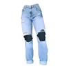 Jeans para mujeres Mujeres altas cinturas de volumen de cintura jeggings clásicos pantalones delgados para mujeres leggings con bolsillos