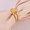 Clusterringen Vintage Women Rose Bloemring Roestvrij staal Trendy Finger Party Accessoires Sieraden Gift