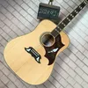 EQ 빠른 무료 배가있는 어쿠스틱 기타 나무 컬러 버드 픽가드