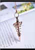 Hängen 1pc Metal Amulet Spiral Cone Antique Copper Gold Sier Colored Clock för Pyramid Pendulum Aura Qyltsi Syiq7 J4AEH2957749