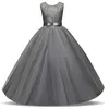 Mädchenkleider 4-15 Jahre Kinderkleid für Mädchen Hochzeit Tüll Spitze Langes Mädchenkleid eleganter Prinzessin Party Festzug formelles Kleid für jugendliche Kinder