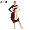 Сцена Wear Women Prase Dance Dress Color Block Liturgical Church поклонение