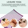 Yoga Massage Pads with Large Touchpoints for Better Neck Back and Foot Massage Household Massage Pillows in Purple Color 240430