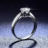 Anelli di banda Gordermi PT950 Platinum 1 Anello di diamanti Elegante Female Impegno per la sposa Fare di nozze Regali di gioielli METALLI METALLI Q240429