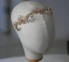 Slbridal fatto a mano Golden Sinestones Crystal Crystal Wedding Head Accessori per capelli da sposa Accessori per le damigelle Gioielli 6967786